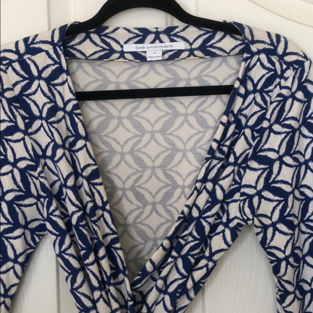 DVF Diane von Furstenberg silk jersey wrap dress
